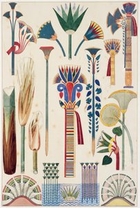 Egyptisch ornament, originele illustratie uit 