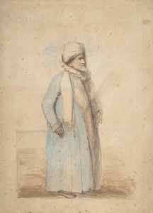 Behaarde Man in Oosters Kostuum, ca. 1780