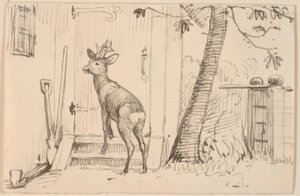 Het hert voor de deur door P.C. Skovgaard