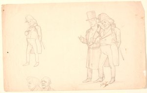 Karikatuur van de gebroeders Ørsted