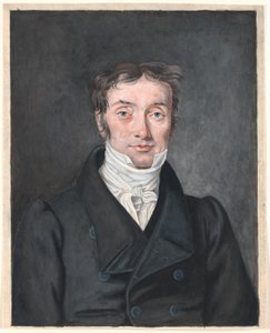Portret van schoolmeester Hans Jensen Visby (1777-1870), uit Aagerup, Ramløse parochie door P.C. Skovgaard