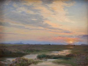 Avond in Skagen door Peder Severin Krøyer