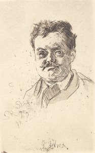 Portret van Carl Locher, en face
