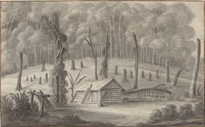 De Kampong Tji Badak in Nederlands-Indië door P.T. Bik (possibly)