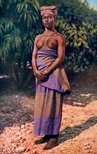 Een vrouw uit Accra, Ghana, 1922