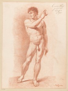 Staand mannelijk naakt, van voren gezien (1e prijs 1815)