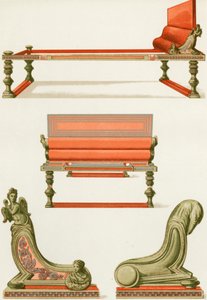 Bronzen meubels uit Pompeii door P. Sellier
