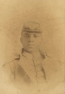 Kabinetkaart van Kol. Charles Young als cadet op West Point