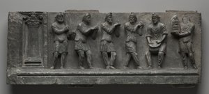 Bacchanaal reliëf, Pakistan, Gandhara, Buner gebied, vroege Kushan Periode (AD 1-320)