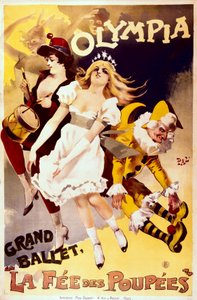 De Fee van de Poppen, reclameposter voor het grote ballet in het Olympia theater door Pal (1855 1942)