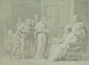 Koning Karel VIII van Frankrijk met de stervende Gian Galeazzo Sforza in Pavia, 1775-1860