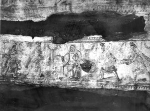Aanbidding der Wijzen (muurschildering) door Paleo Christian