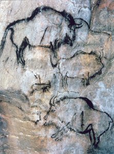 Gewonde Bison, Magdalénien door Paleolithic Paleolithic