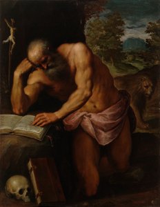 Heilige Jeroen door Palma Il Giovane