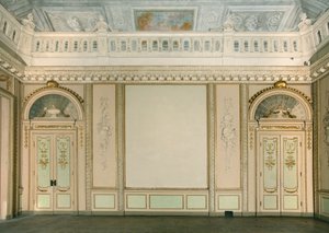 Zicht op de Tapijtkamer, Villa Reale, Monza, Lombardije, Italië door Pandolfo Reschi