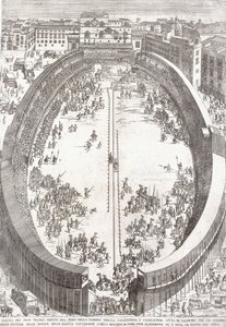 Een Grote Vouwplaat van het Grote Theater, 1680 door Paolo Amato