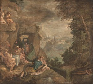 Landschap met een scène van betovering, ca. 1590