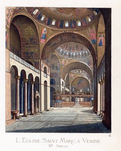 Het interieur van de Basiliek van San Marco in Venetië door Paolo Mercuri