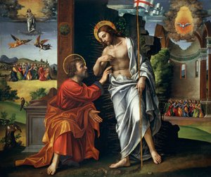 Christus en de ongelovige Thomas, door Paolo Cavazzola