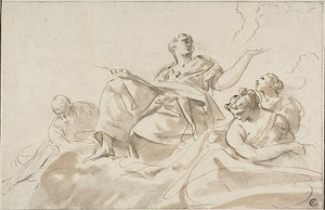 Allegorische figuren door Paolo Pagani