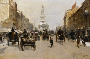 De Strand, Londen, 1888