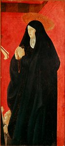 Sainte Monaca (Monique?) (detail) door Paolo Uccello