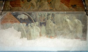 Verhaal van Noach, de dronkenschap door Paolo Uccello