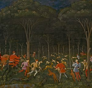 De jacht in het bos, c.1465-70 (detail)