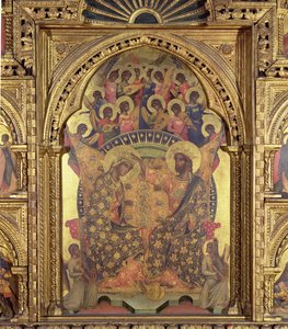 Kroning van de Maagd (detail van het polyptiek) door Paolo Veneziano