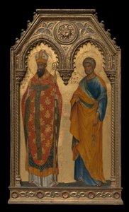 Heiligen Augustinus en Petrus door Paolo Veneziano