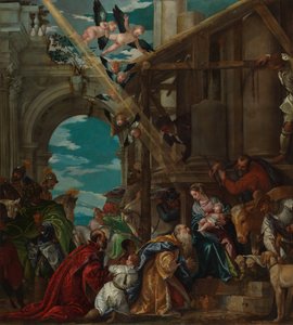 Aanbidding der Koningen, 1573 door Paolo Veronese