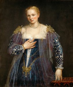 Portret van een Venetiaanse vrouw La Bella Nani, ca. 1560