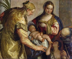 De Heilige Familie met St. Barbara, c.1550