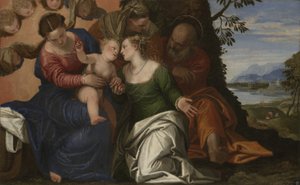 Het mystieke huwelijk van Sint Catharina van Alexandrië, c.1547-50 door Paolo Veronese