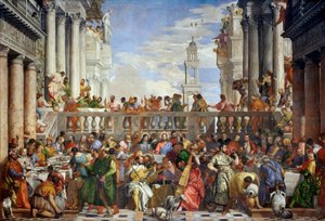 De Bruiloft te Kana door Paolo Veronese