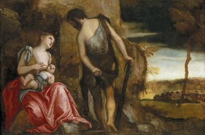 De familie van Kaïn zwervend