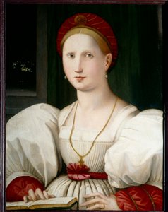 Portret van een vrouw door Paolo Zacchia