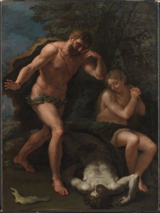 Adam en Eva Treuren om het Lichaam van Abel
