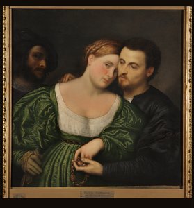 De geliefden door Paris Bordone