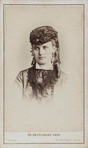 Portret van Christine Nilsson 1843-1921
