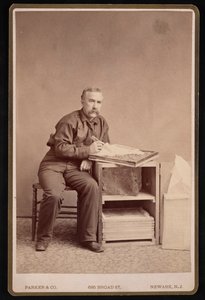 Portret van Fred Mather 1833-1900, voor 1887 door Parker and Co