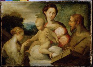 Het mystieke huwelijk van Sint-Catharina