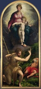 Madonna en Kind met St. Johannes en St. Hiëronymus