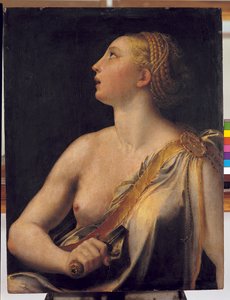 Romeinse Lucrezia (Lucrezia romana), door Girolamo Francesco Maria Mazzola bekend als il Parmigianino door Parmigianino (1503 40)