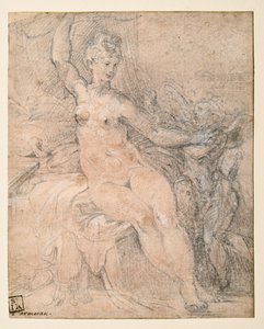 Venus ontwapent Cupido door Parmigianino