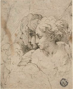 Vrouwelijke hoofden door Parmigianino