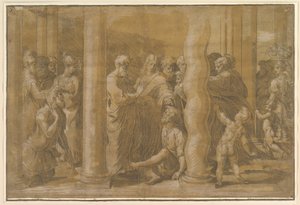 Heiligen Petrus en Johannes genezen de zieken