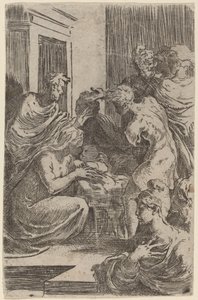 De Aanbidding van de Herders door Parmigianino