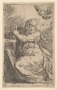 De Annunciatie door Parmigianino