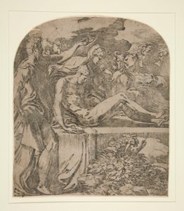De begrafenis van Christus door Parmigianino